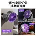 Desktop wall-mounted lighting fan - Image 2